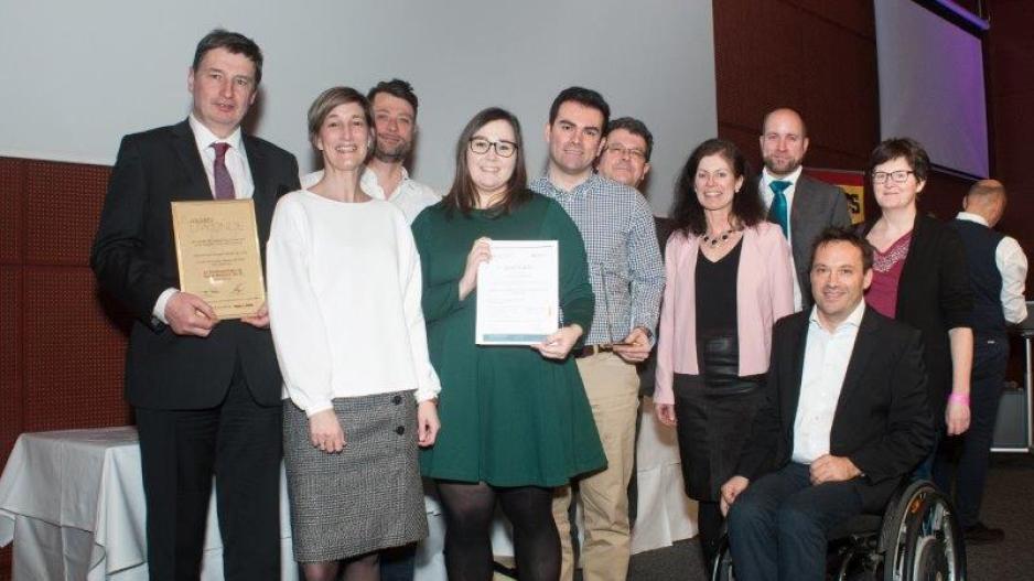 Bestowal of the WACA certificate to the team of merkurmarkt.at