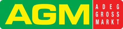 Logo und Schriftzug AGM, ADEG Großmarkt