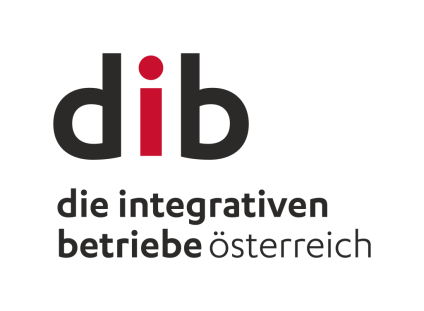 Logo und Schriftzug dib, die integrativen Betriebe Österreich