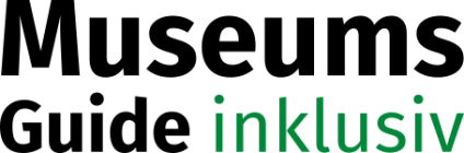 company logo and lettering museum guide inclusiv